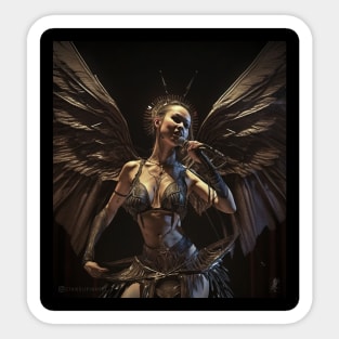 Mimzz the Harpy LIVE at Abyssal Amusements Sticker